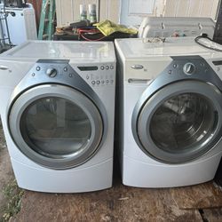 Washer And Gas Dryer Brand Whirlpool Heavy Duty Everything Works Well With 2 Months Warranty 