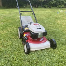 White Outdoor Manual Push Lawn Mower