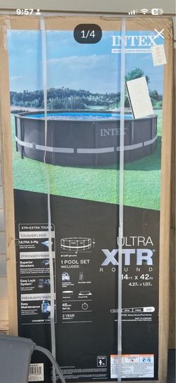 New POOL.   INTEX ULTRA  XTR.  14’ round pool NEW