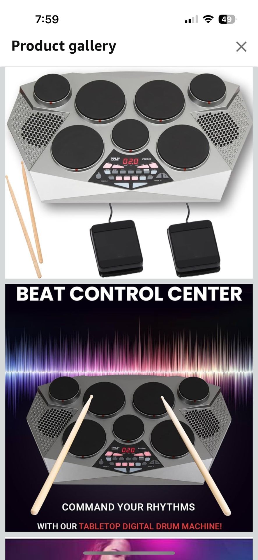 Pyle Pro Electronic Drum kit