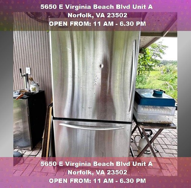 Bottom freezer Refrigerator for Sale in Norfolk, VA OfferUp