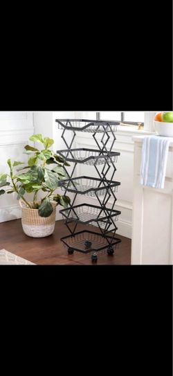 All-Furpose Rack with 5-Tier with Wheels