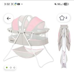 Portable baby bassinet- like new