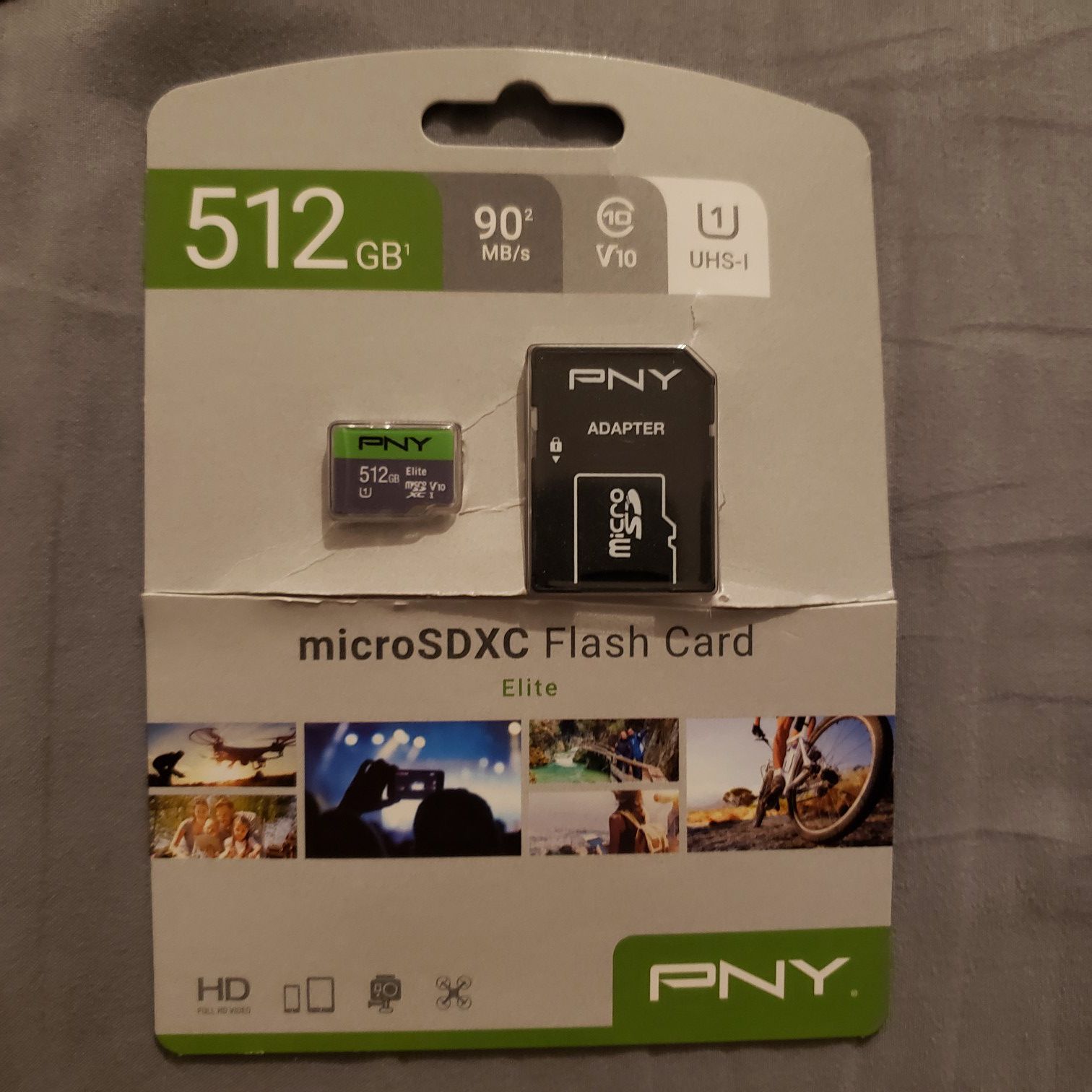 PNY 512GB Elite Class 10 U1 microSDXC Flash Memory Card