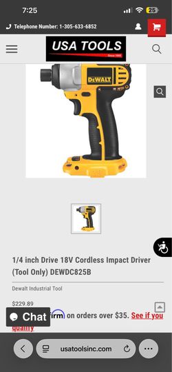 Dewalt DC825 1/4 (6mm) Cordless Impact Driver