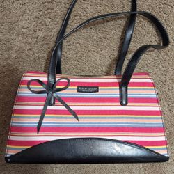 Vintage Kate Spade Multi-color Striped Handbag