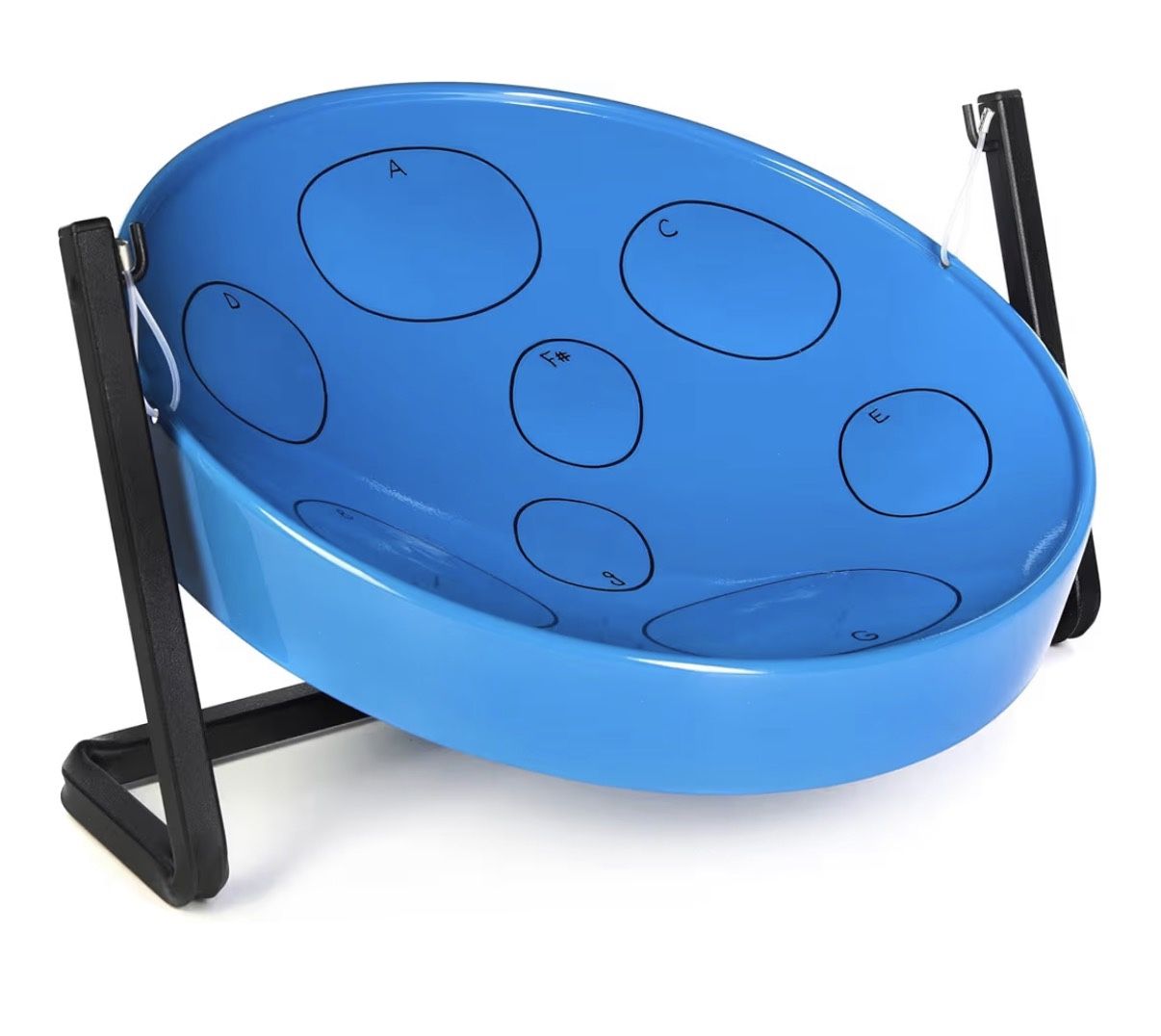 Steel Drum with Table Top Stand + Teaching Music Books & CD (Great Gift For Kids Or Adults!)