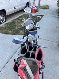 Golf Clubs with bags right handed