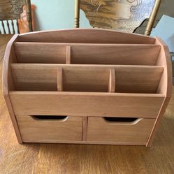 Solid Wood Desk Organizer