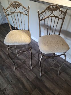 Metal Gold Stools....$30..obo