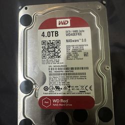 Two WD 4T  Red Hard Drives 