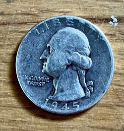 1945 Pure Silver Quarter