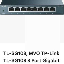 Tp Link 8 Port Gigabit Switch TL-SG108 NEW
