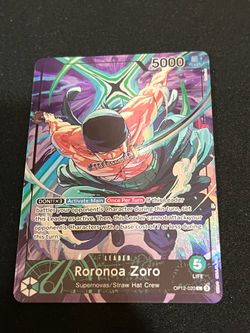 Roronoa Zoro - OP12-020 (Official Playmat Limited Edition Vol.4) - One Piece Promotion Cards