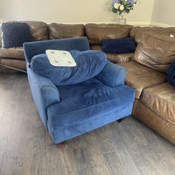 Brown Leather Couch Set