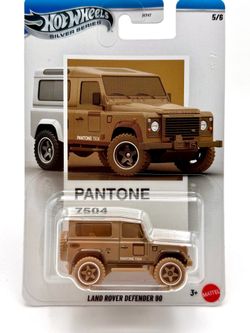 Hot Wheels Silver Series 1:64 Scale Diecast Model - Land Rover Defender 90 (Pantone 7504)