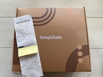 SimpliSafe home security kit with cameras, sensors, alarm