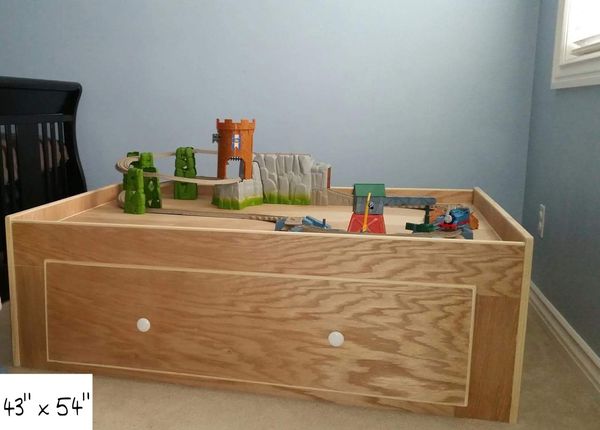Custom Made Train Table With Thomas Train Set Included for Sale in ... Custom Made Train Table With Thomas Train Set Included for Sale in ...