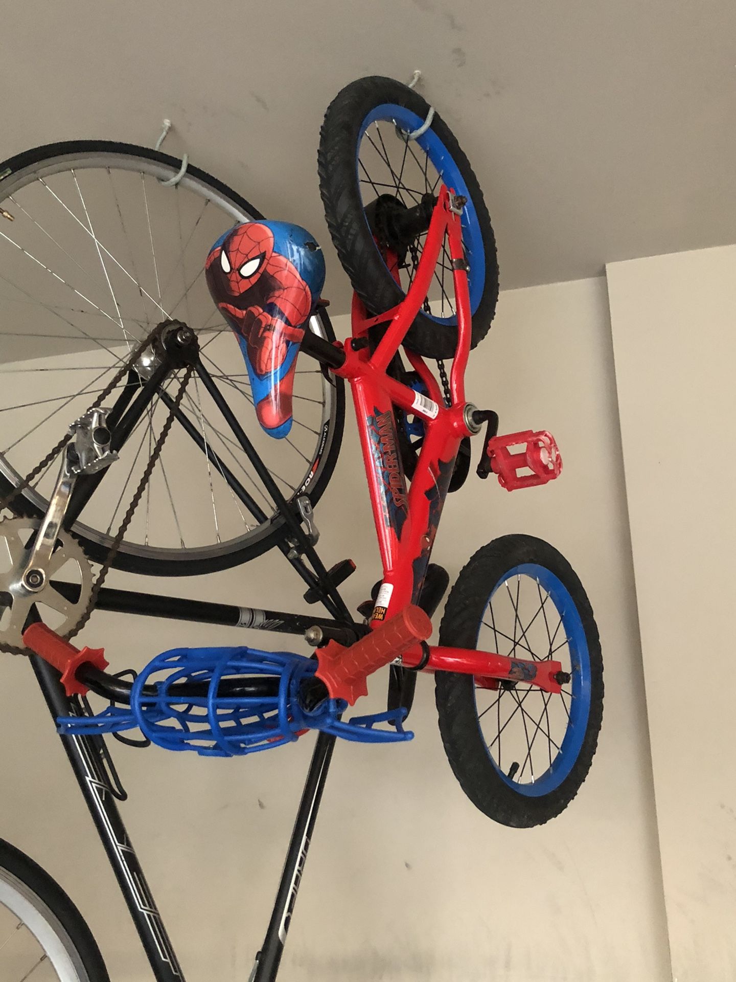 Spider man bike and matching helmet