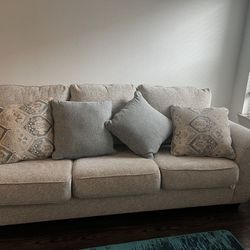 Sofa With 4 Big Pillows- Need To Pick Up Today