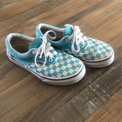 Checkered Vans Size 1 (unisex)