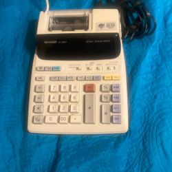Sharp Printed Calculator El-1801V