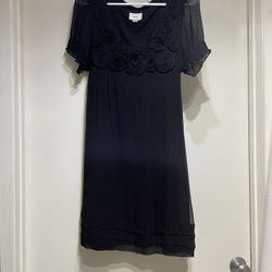 Black Chiffon Dress Size 8