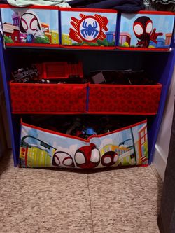 Spidey and friends toy storage