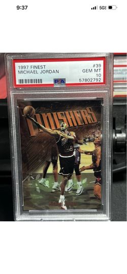 Topps 1997 Finest Finishers Michael Jordan #39 PSA 10 Chicago Bulls Basketball