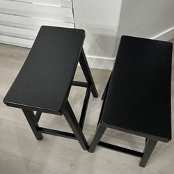 2 Black Stools
