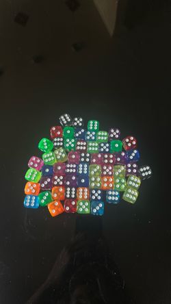 58 dice every color