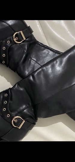 Black Buckle Boots Size 8