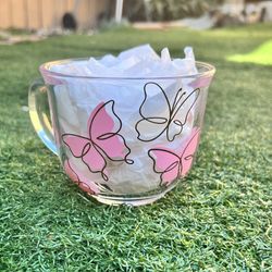 Glass Mugs(butterflies)