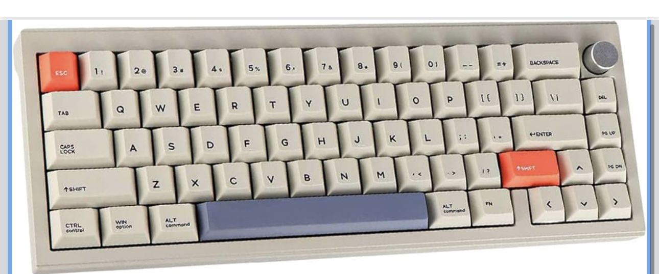 CIDOO V65 V2 Wireless Hot Swap Mechanical Keyboard, 65% Gasket Mount Gaming Keyboard,with Aluminum CNC Case VIA Programmable South-Facing RGB Volume K