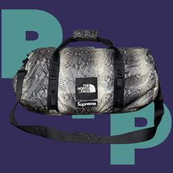 Supreme The North Face Snakeskin Flyweight Duffle Bag