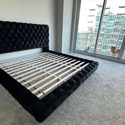 New King Size Luxury Platform Bed Frame 