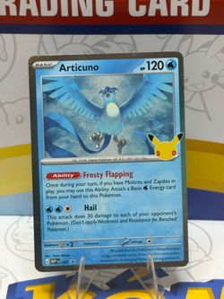 Articuno Cosmos Holo MEP Card 097, 30th Celebration