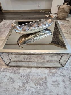Glass coffee table