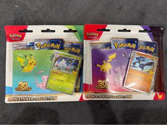 Pokemon 30th celebration tech sticker collection set