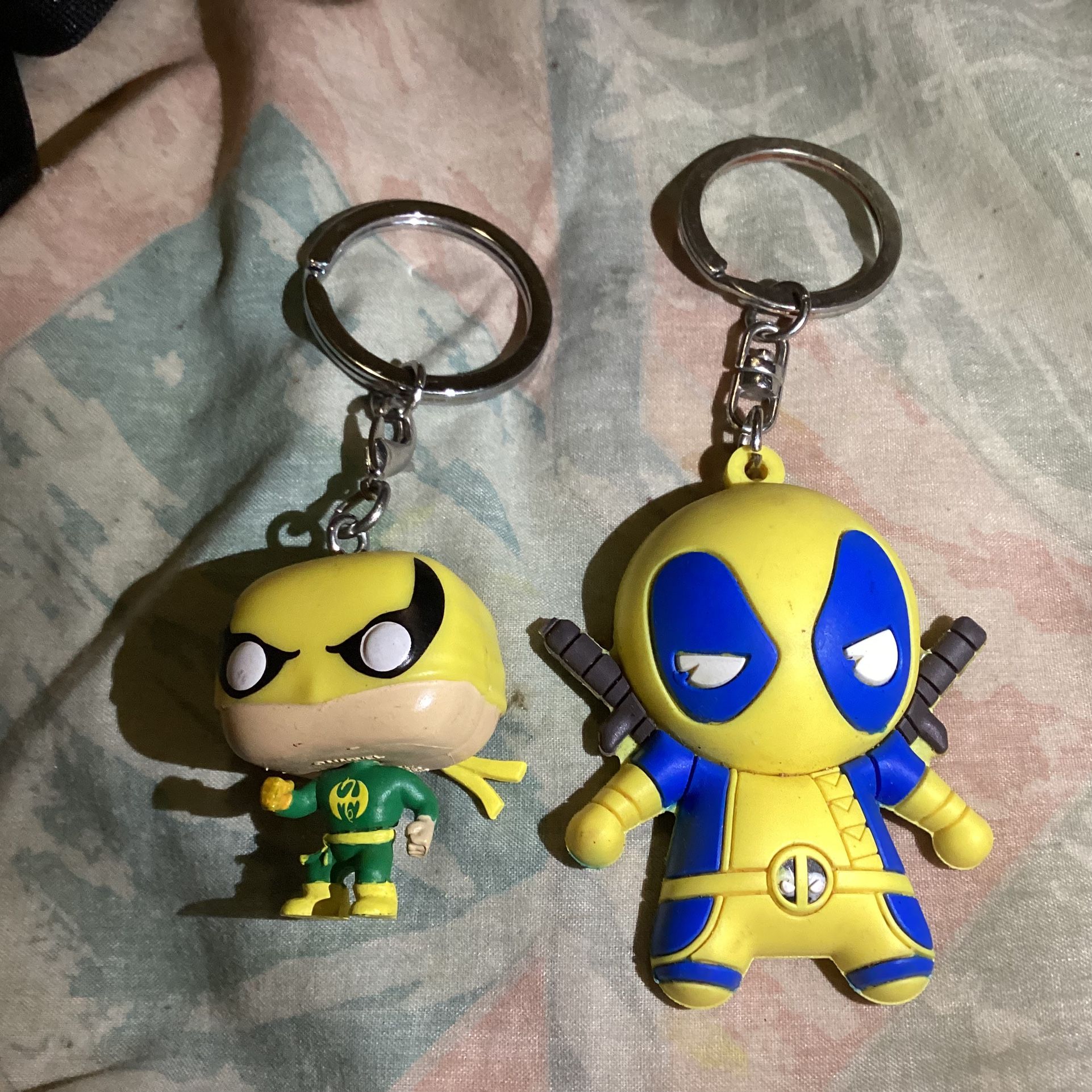 Marvel funko Keychains Deadpool and Iron fist