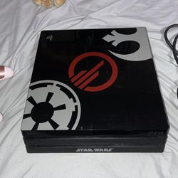 BABY ON THE WAY PS4 Pro Star Wars Edition, Black And Red