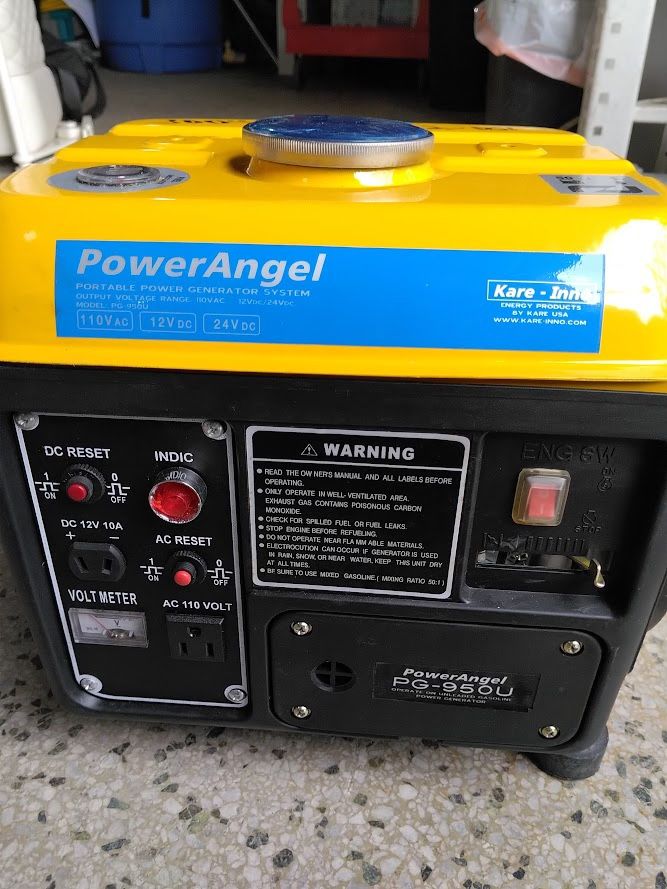 SN5682-001 Never Used Kare-Inno Power Angel Portable Power Generator 110V, 12V, 24V