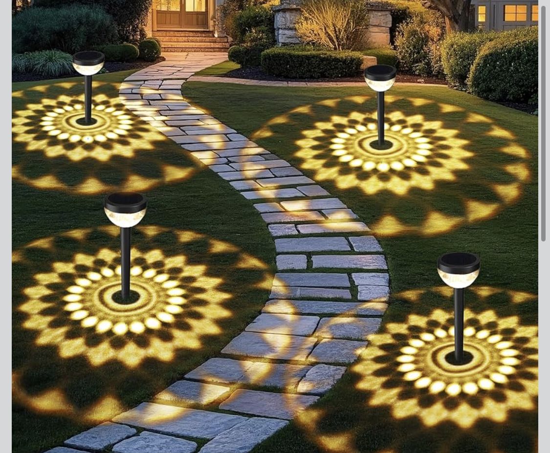 4 people Pack Solar Pathway Lights X(9)