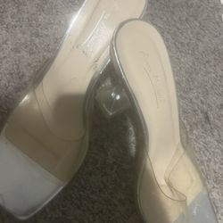 Clear Square Heels