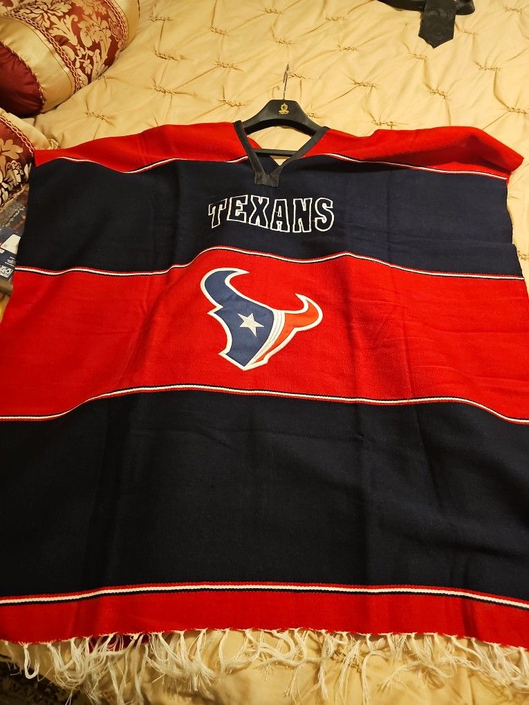 TEXANS PONCHO