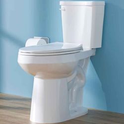 Elongated Tall Toilet 19 Inch. Comfort Bowl Heigh 19 Inch, Seat Height 20 Inch Two-Piece Sinale Flush 1.28 GPF.