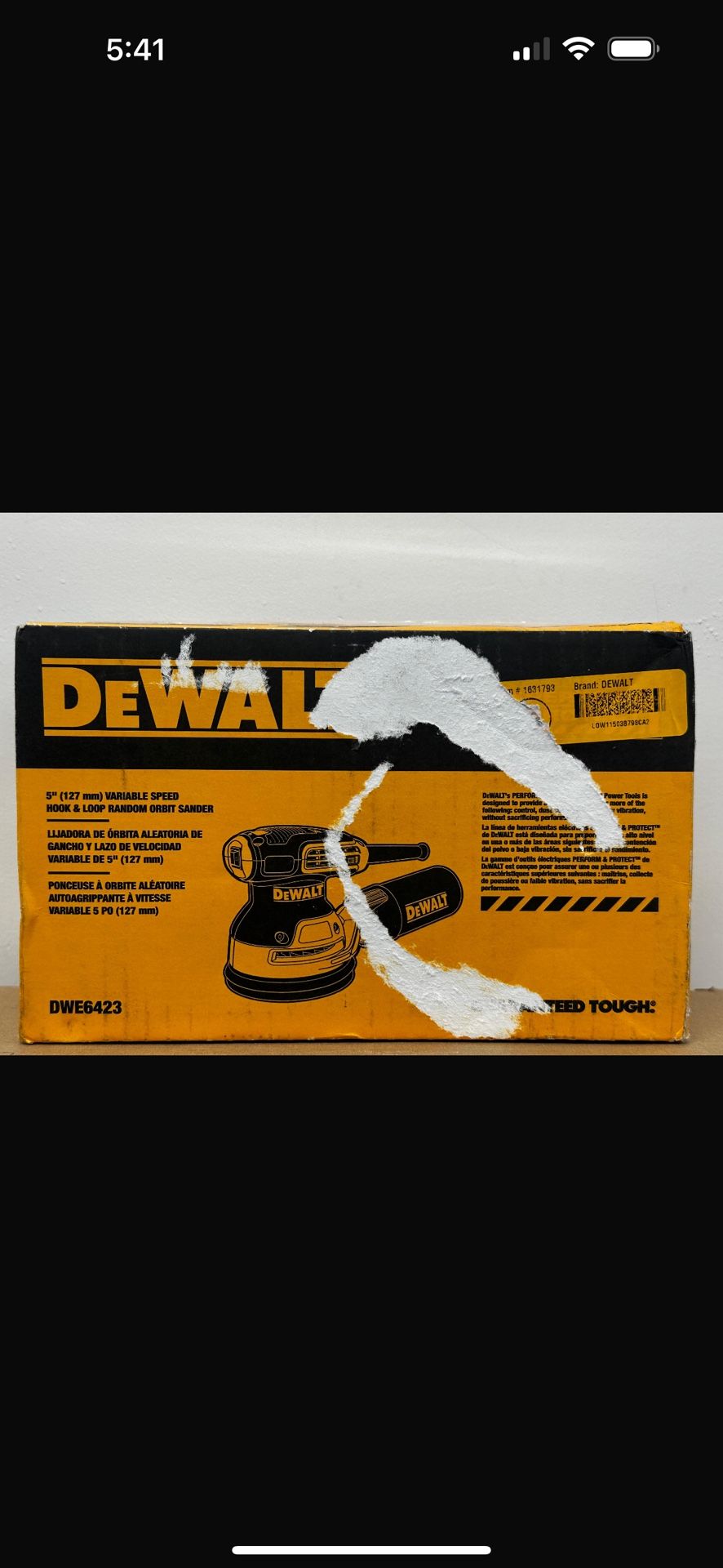 DEWALT XR 20-Volt Brushless Variable Speed Random orbital Cordless Sander with Dust Management