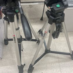 Ambico 54" Camera/Video Tripod Light Weight -2 LB-Adjusts Height, Fluid Head