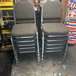 10 Metal Cushioned Chairs 