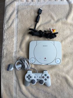 Sony PSone Console with Controller and AV Cable